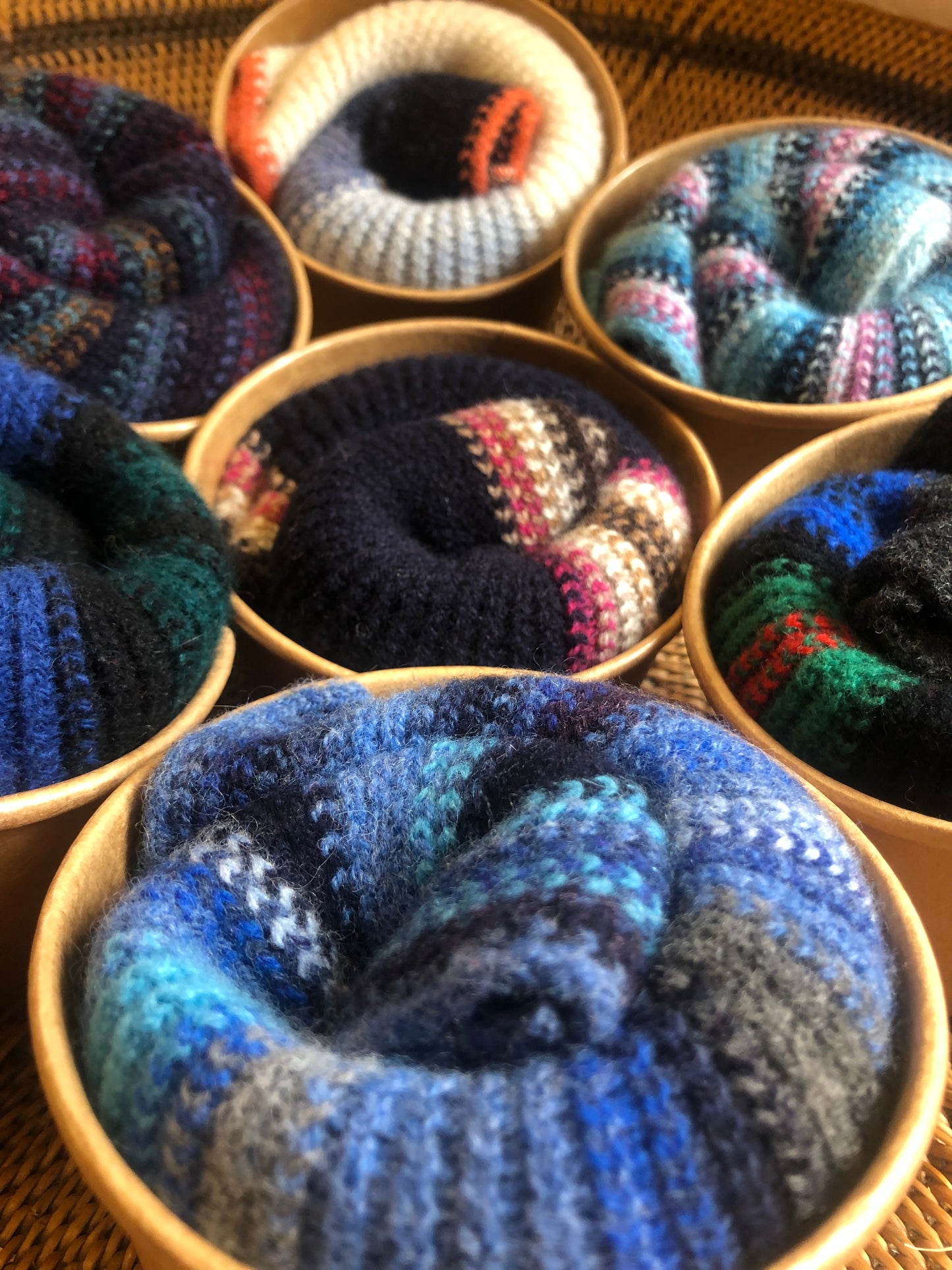 Wrist Warmers - Small Stripes