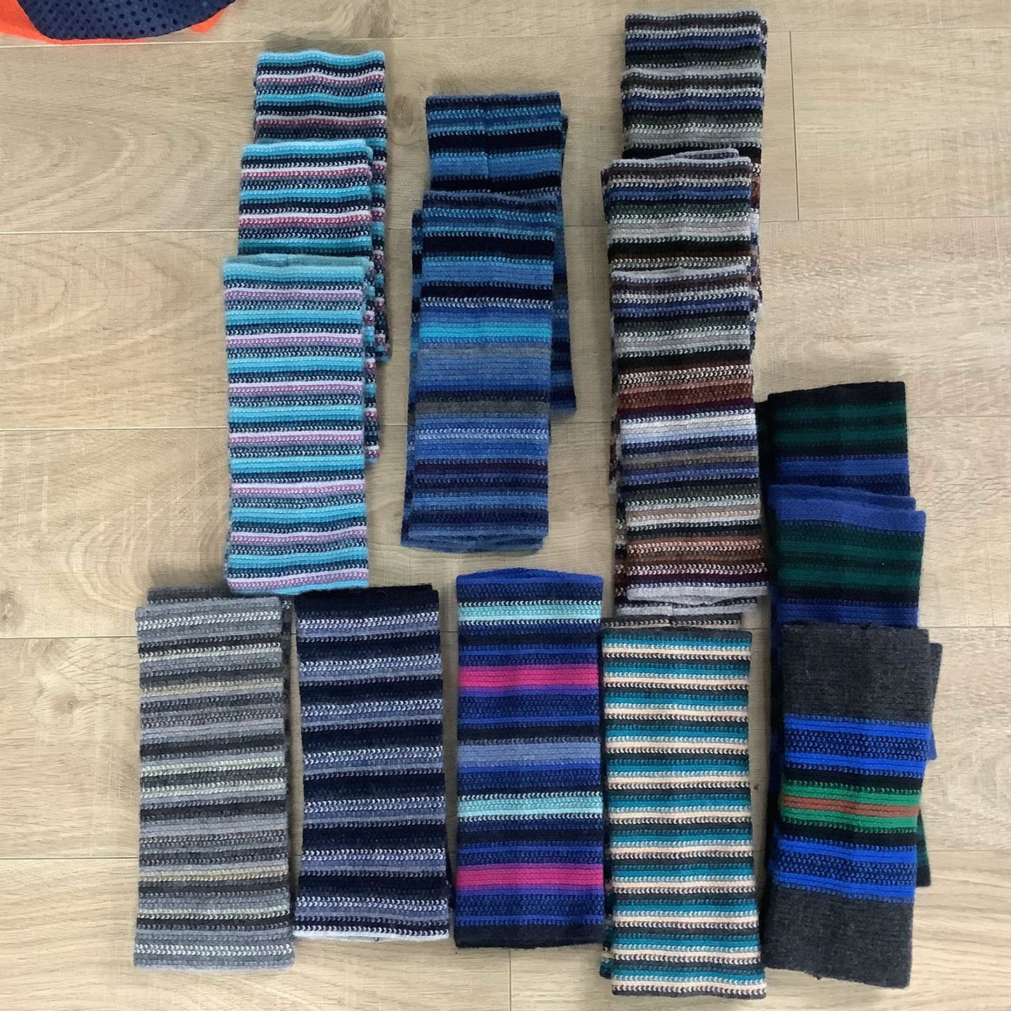 Wrist Warmers - Small Stripes