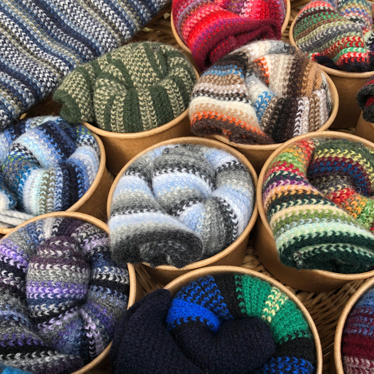 Wrist Warmers - Small Stripes