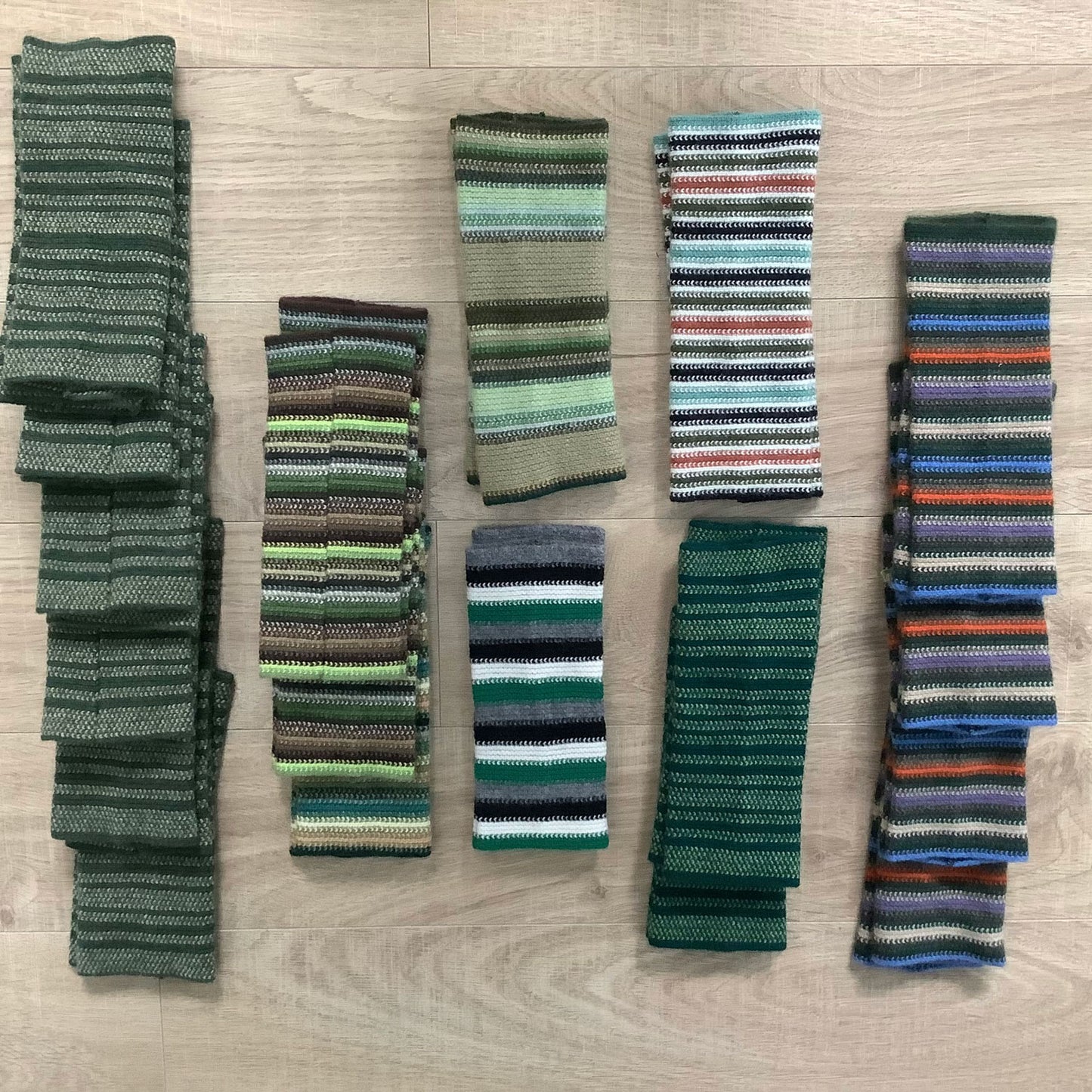 Wrist Warmers - Small Stripes